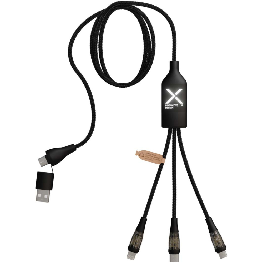 Logotrade firmakingid pilt: SCX.design C50 5-ühes kiirlaadimiskaabel 100W/5A