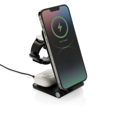 Logo trade reklaamtoote pilt: Powerpal 3 in 1 RCS taaskasutatud plastist 15 W laadija
