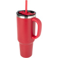 Sydney 1200 ml RCS-sertifikaadiga termoskruus kõrrega, Punane