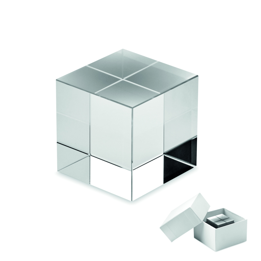 Logo trade ärikingituse pilt: Klaaskuubik trofee