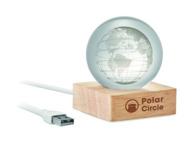 Logotrade reklaamkingituse foto: LED-klaasist kera Globe