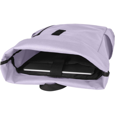 Logotrade reklaamtoote foto: Byron 15,6" GRS RPET rull-top seljakott 18L