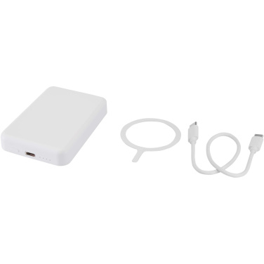 Logotrade ärikingitused pilt: Acrab 5000 mAh 15W magnetiline juhtmevaba varupatarei koos 20W PD-ga - valmistatud taaskasutatud plastist