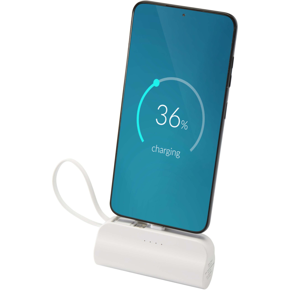 Logotrade meened pilt: Alnair 5000 mAh 10W C-tüüpi akupank mobiilialusega