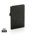 Standardne alumiiniumist RFID-magnetiline telefonikaardihoidja, must