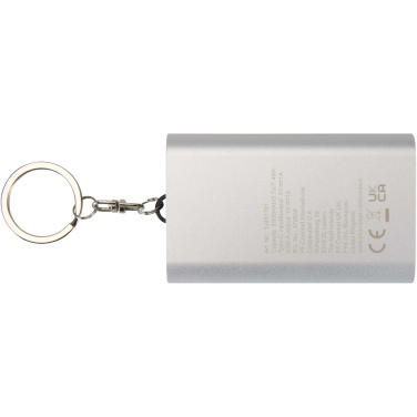 Logotrade ärikingituse foto: Arcturus 2000 mAh taaskasutatud alumiiniumist akupank võtmehoidjaga