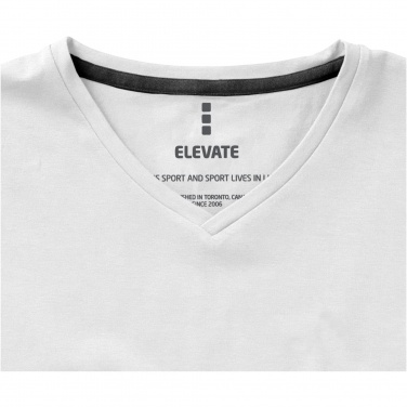 Logo trade liikelahjat mainoslahjat kuva: Kawartha short sleeve men's organic V-neck t-shirt