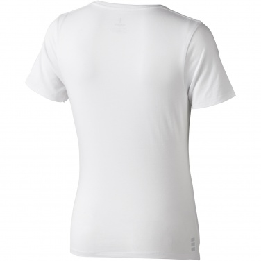 Logotrade mainoslahja tuotekuva: Kawartha short sleeve women's organic V-neck t-shirt