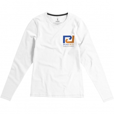 Logo trade mainoslahja kuva: Ponoka long sleeve women's organic t-shirt