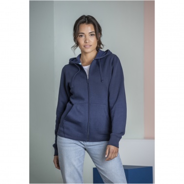 Logotrade mainoslahja tuotekuva: Ruby women’s organic recycled full zip hoodie