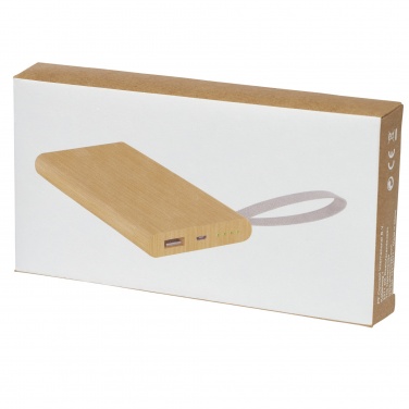 Logo trade liikelahjat tuotekuva: Tulda-varavirtalähde, 5 000 mAh, bambua