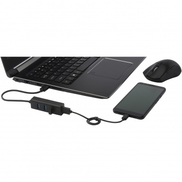 Logotrade liikelahjat mainoslahjat tuotekuva: ADAPT alumiininen USB 3.0-keskitin
