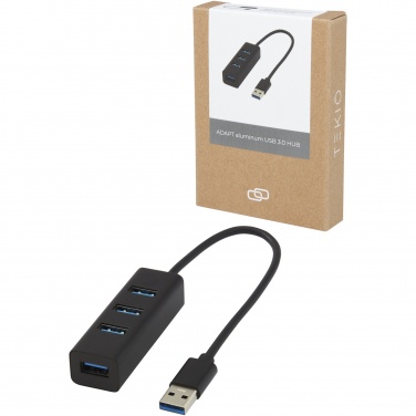 Logo trade liikelahja mainoslahja tuotekuva: ADAPT alumiininen USB 3.0-keskitin