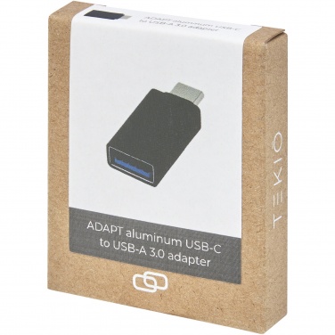 Logo trade liikelahja kuva: ADAPT alumiininen USB-C-USB-A 3.0 -sovitin
