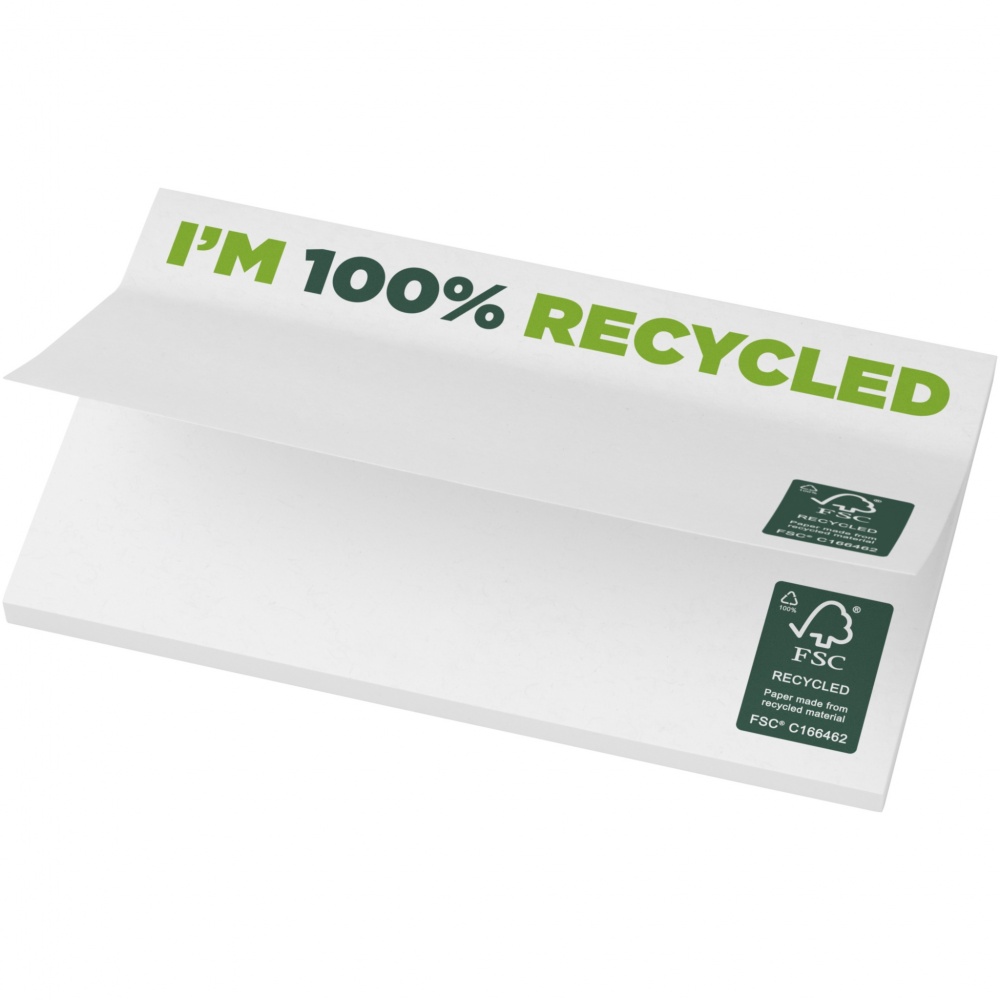 Logo trade mainoslahja ja liikelahja tuotekuva: Sticky-Mate® kierrätetyt tarralaput 127 x 75 mm