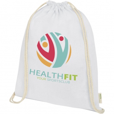 Logotrade liikelahjat kuva: Orissa 140 g/m² organic cotton drawstring bag 5L