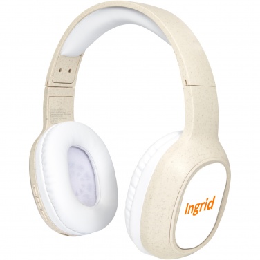Logotrade mainostuote tuotekuva: Riff Bluetooth®-kuulokkeet mikrofonilla, vehnänolkea