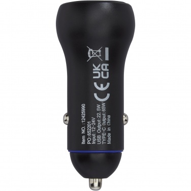 Logo trade liikelahjat mainoslahjat kuva: Pilot 55 W USB-C/USB-A -kaksoislaturi autoon