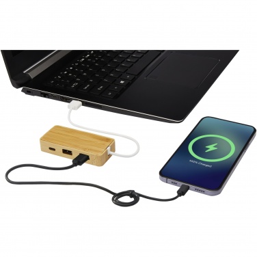 Logotrade mainoslahja tuotekuva: Tapas USB-hubi bambusta