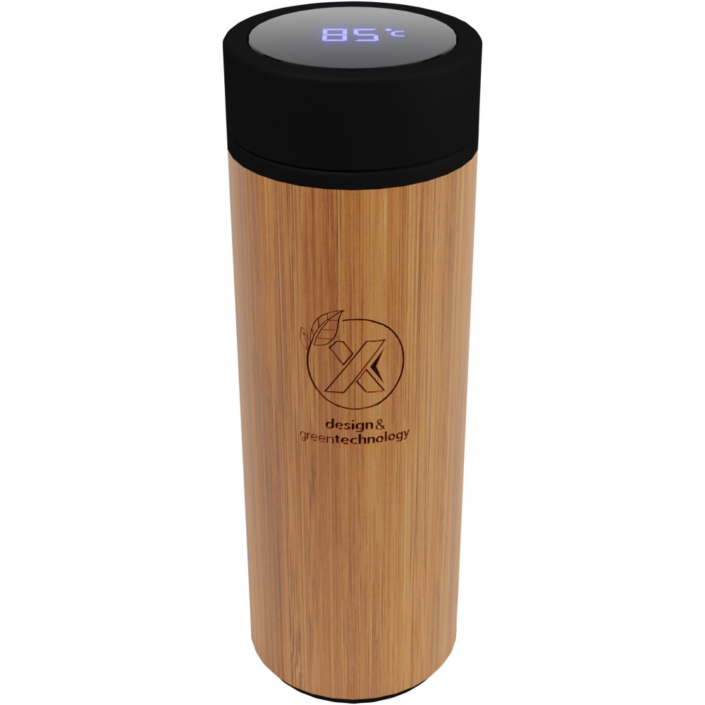 Logo trade liikelahja mainoslahja tuotekuva: SCX.design D11-bambuälypullo, 500 ml