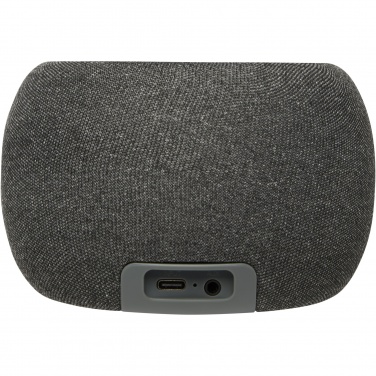 Logotrade mainoslahjat ja liikelahjat tuotekuva: Ecofiber bambusta ja RPET-muovista valmistettu Bluetooth® -kaiutin ja langaton latausalusta