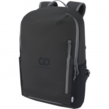 Logotrade liikelahjat kuva: Aqua 15" GRS-kierrätetty vedenkestävä reppu kannettavalle tietokoneelle 21 l