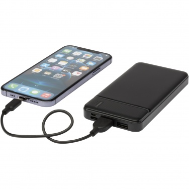 Logotrade liikelahja tuotekuva: Loop 10 000 mAh:n varavirtalähde kierrätetystä muovista 