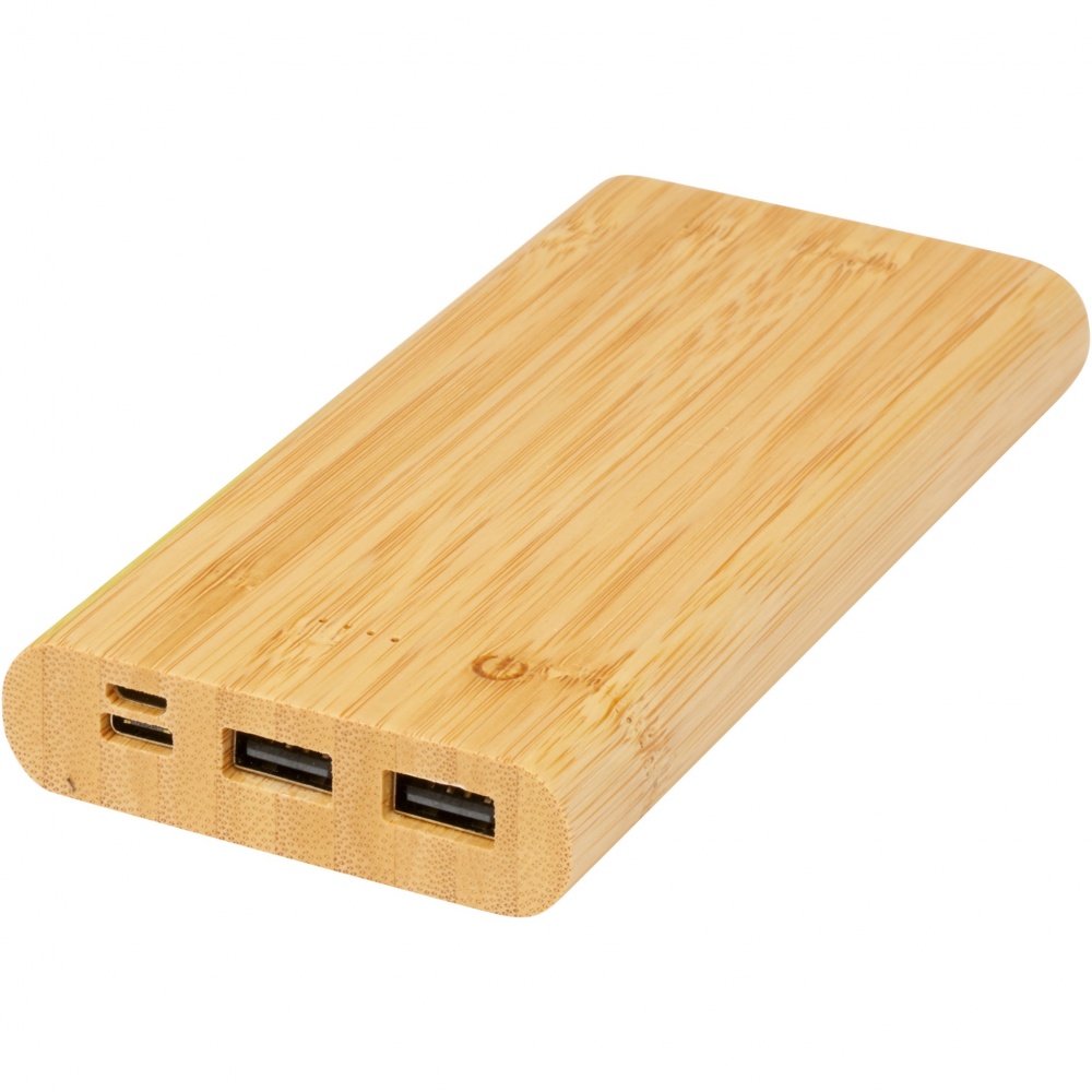 Logo trade mainoslahjat ja liikelahjat kuva: Tulda-varavirtalähde, 10,000 mAh, bambua