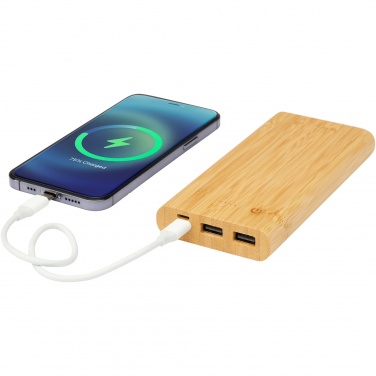 Logotrade mainostuote tuotekuva: Tulda-varavirtalähde, 10,000 mAh, bambua