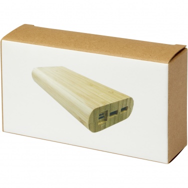 Logo trade mainoslahjat tuotekuva: Tulda-varavirtalähde, 20,000 mAh, bambua