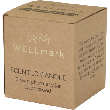 Logotrade liikelahja tuotekuva: Wellmark Let's Get Cozy 650 g tuoksukynttilä – setripuun tuoksu