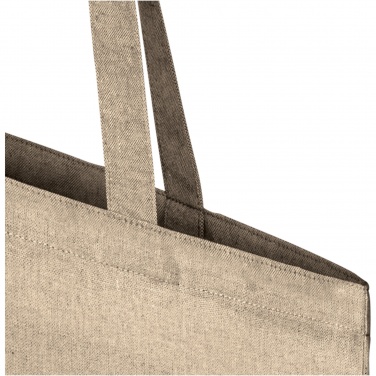 Logotrade mainostuote tuotekuva: Pheebs 150 g/m² Aware™ kierrätetyistä materiaaleista valmistettu kassi 