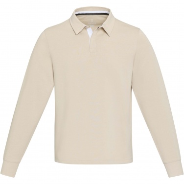 Logotrade mainostuote tuotekuva: Clyde unisex organic rugby polo sweatshirt