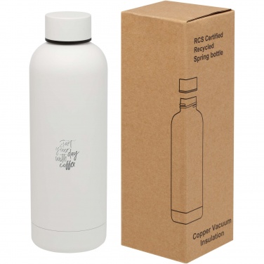 Logo trade liikelahja mainoslahja tuotekuva: Spring 500 ml:n RCS-sertifioitu kierrätetty teräs kuparivakuumieristetty pullo
