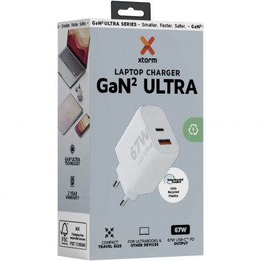 Logotrade liikelahjat mainoslahjat tuotekuva: Xtorm XEC067 GaN²Ultra 67 W seinälaturi