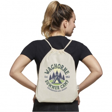 Logo trade liikelahjat tuotekuva: Oregon 140 g/m² GRS-kierrätetystä puuvillasta valmistettu narureppu