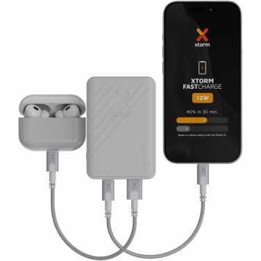 Logo trade mainoslahja kuva: Xtorm XG205 Go2 12 W:n ja 5 000 mAh:n pikalatausvirtalähde 