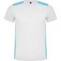 Detroit lyhythihainen urheilu-t-paita, unisex, Valkoinen / turkoosi