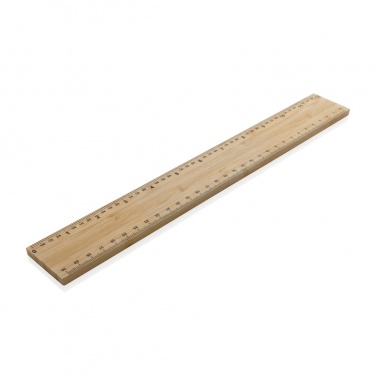 Logotrade liikelahja mainoslahja kuva: Timberson ekstrapaksu 30cm kaksipuolinen bambuviivain