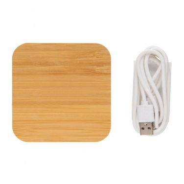 Logo trade mainoslahja kuva: 5W bambulaturi USB:llä