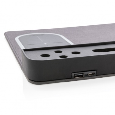 Logotrade mainoslahjat ja liikelahjat tuotekuva: Air-hiirimatto, jossa 5 W:n langaton lataus ja USB