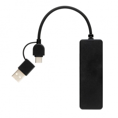 Logotrade mainostuote tuotekuva: RCS USB hub tuplaliitännällä kierrätetystä muovista