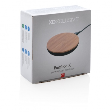 Logotrade liikelahjat mainoslahjat tuotekuva: Langaton, 5 W:n Bamboo X -laturi