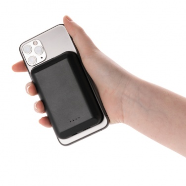 Logotrade liikelahjat mainoslahjat tuotekuva: Magneettinen 5000mAh 5W langaton virtapankki
