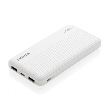 Logo trade mainoslahjat tuotekuva: Philips 10000mAh ohut varavirtalähde