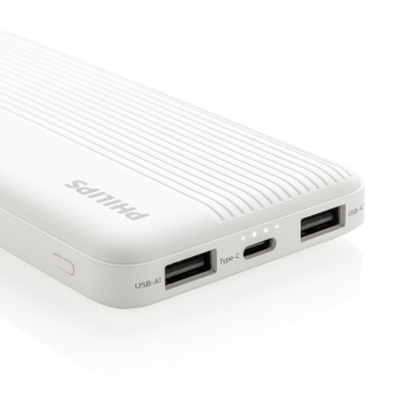 Logotrade liikelahjat mainoslahjat tuotekuva: Philips 10000mAh ohut varavirtalähde