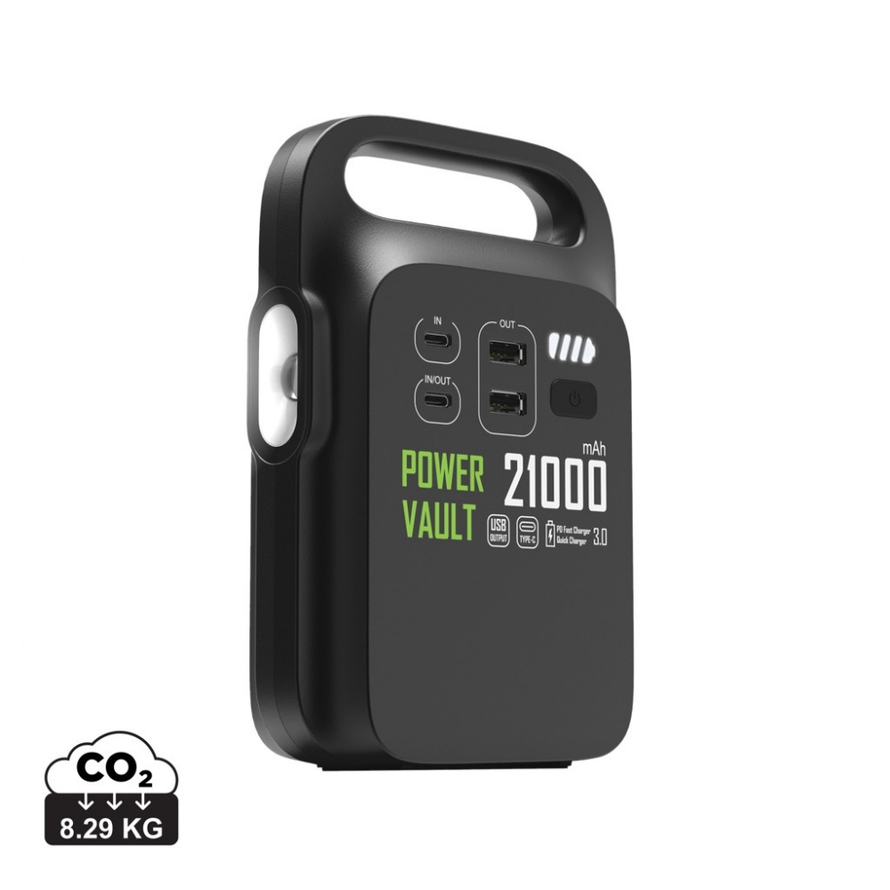 Logotrade mainostuotet kuva: Power Vault 21000 kannettava virta-asema RCS muovista