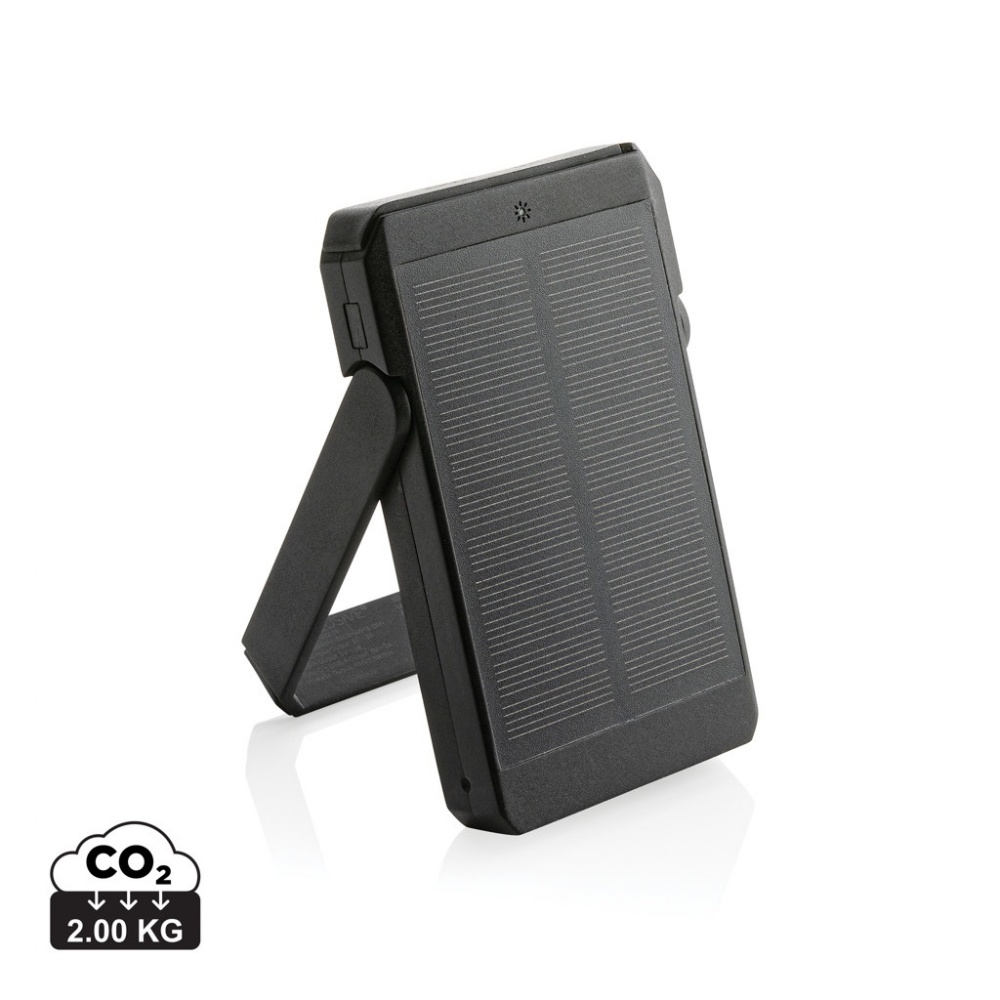 Logo trade mainoslahjat tuotekuva: Skywave RCS 5000mAh 10W aurinkovirtapankki RCS muovista