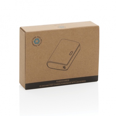 Logo trade mainostuotet tuotekuva: FlashCharge 10000mAh pikalatausvirtapankki RCS muovista