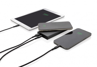 Logo trade mainoslahja ja liikelahja tuotekuva: Terra RCS 18W alumiininen 10000 mAh varavirtalähde 10W